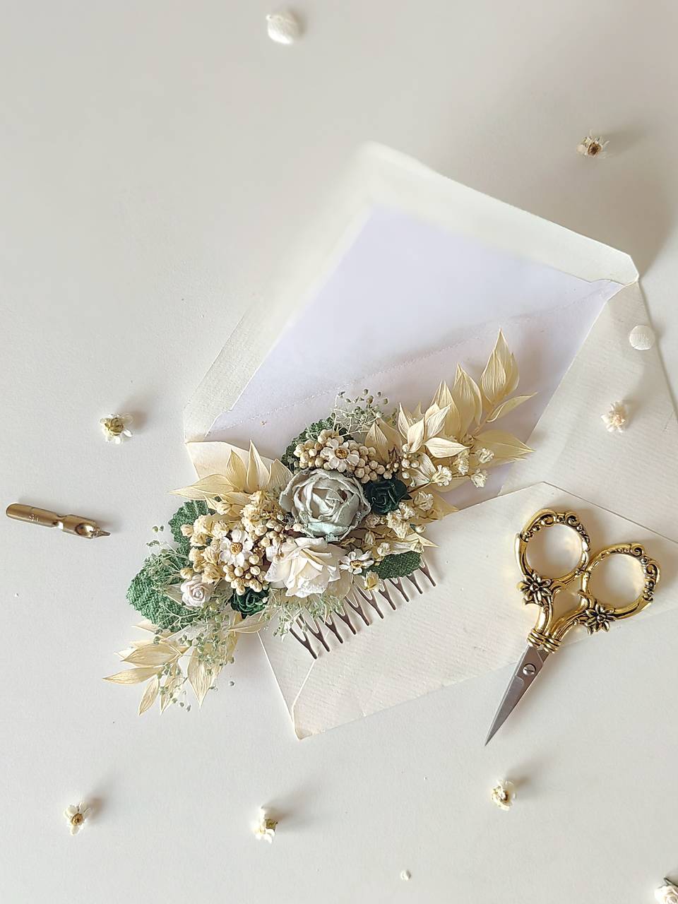 Kvetinový hrebienok "naša poézia" - dve veľkosti  (Veľký hrebienok)