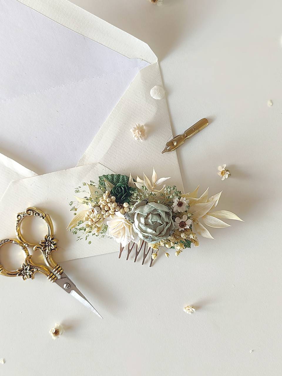 Kvetinový hrebienok "naša poézia" - dve veľkosti  (Malý hrebienok)