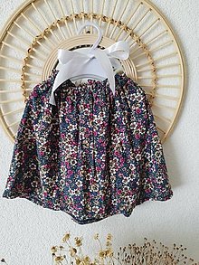 Detské oblečenie - Recyklovana suknička Kvety - 15809588_