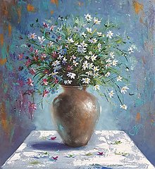 Obrazy - Obraz "Lúčne kvety", 45.5x50 cm - 15812338_