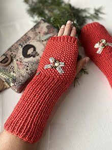 Rukavice - Krásne bezprstové rukavičky a´la Šípková Ruženka - 15816462_