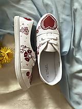 Ponožky, pančuchy, obuv - ♥ Ručne maľované tenisky ♥ - 15816333_