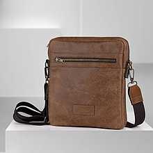 Pánske tašky - Kožená pánska taška - čierna - A5 - 15815239_