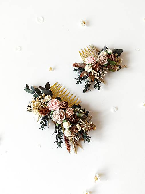 Kvetinový hrebienok "lesný vánok"  - dve veľkosti  (Väčší hrebienok)