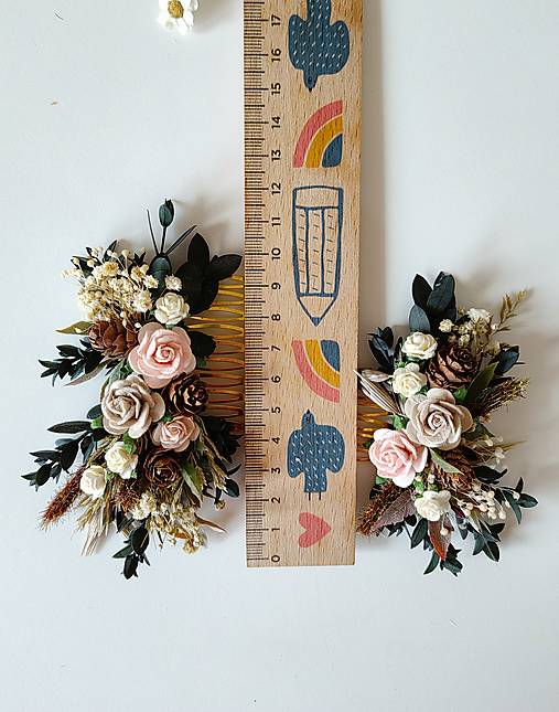 Kvetinový hrebienok "lesný vánok"  - dve veľkosti  (Väčší hrebienok)