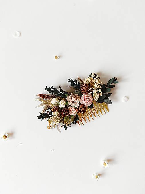 Kvetinový hrebienok "lesný vánok"  - dve veľkosti  (Väčší hrebienok)