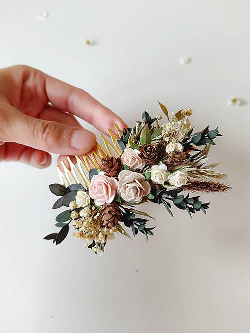 Kvetinový hrebienok "lesný vánok"  - dve veľkosti  (Väčší hrebienok)