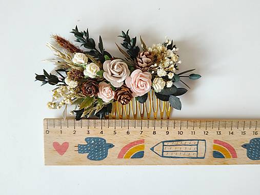 Kvetinový hrebienok "lesný vánok"  - dve veľkosti  (Väčší hrebienok)