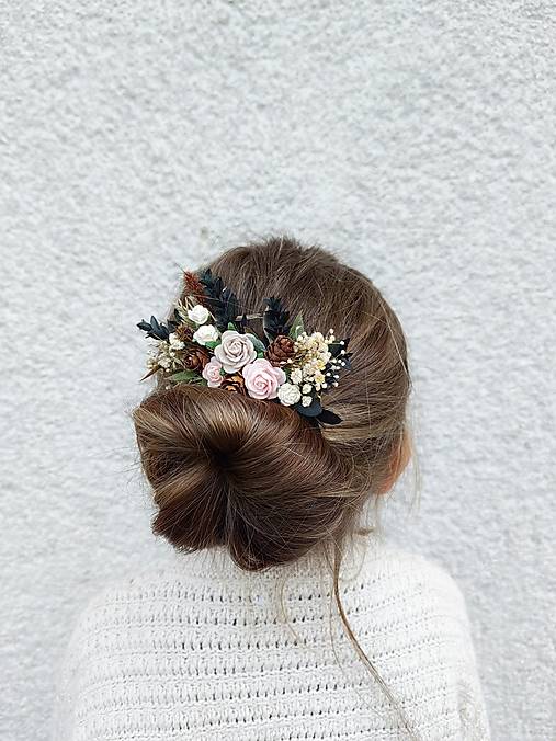 Kvetinový hrebienok "lesný vánok"  - dve veľkosti  (Väčší hrebienok)