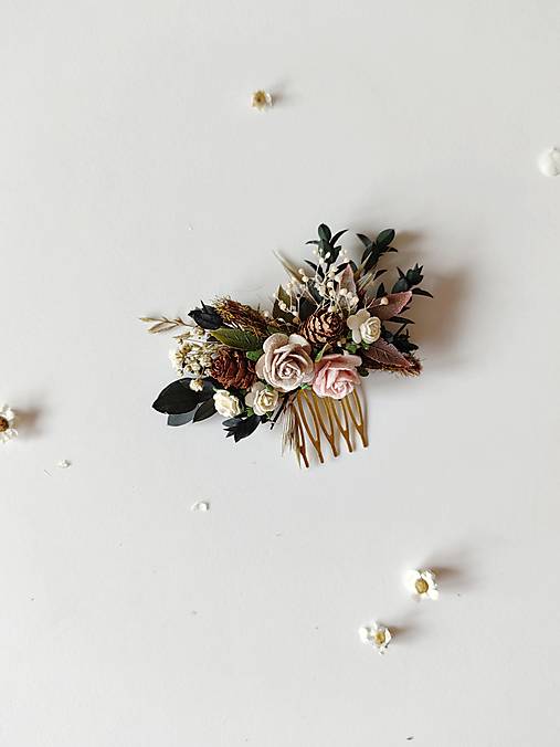 Kvetinový hrebienok "lesný vánok"  - dve veľkosti  (Menší hrebienok)