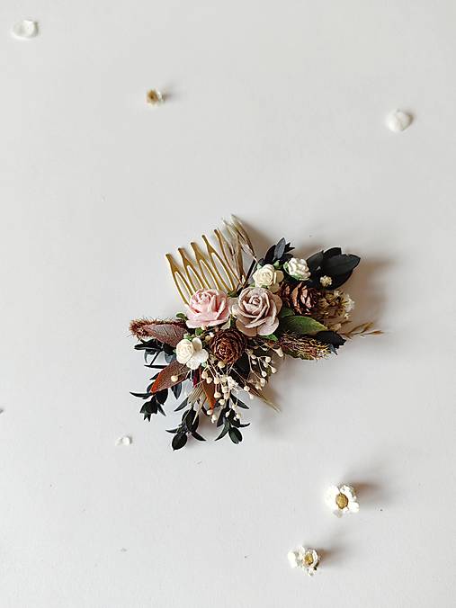 Kvetinový hrebienok "lesný vánok"  - dve veľkosti  (Menší hrebienok)