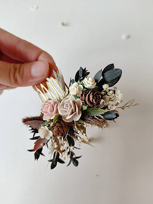 Kvetinový hrebienok "lesný vánok"  - dve veľkosti  (Menší hrebienok)