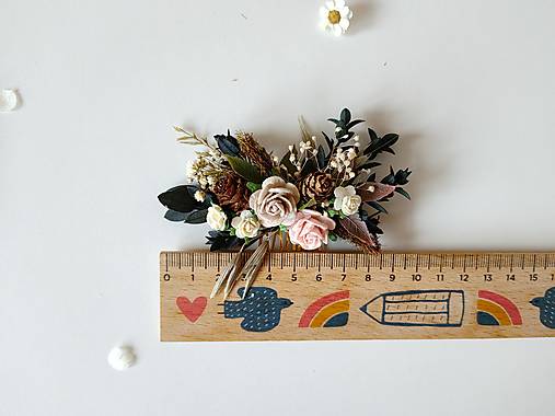 Kvetinový hrebienok "lesný vánok"  - dve veľkosti  (Menší hrebienok)