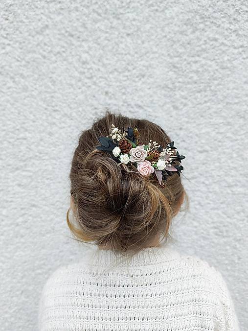 Kvetinový hrebienok "lesný vánok"  - dve veľkosti  (Menší hrebienok)