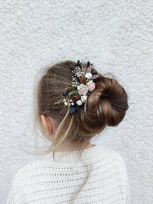 Kvetinový hrebienok "lesný vánok"  - dve veľkosti  (Menší hrebienok)