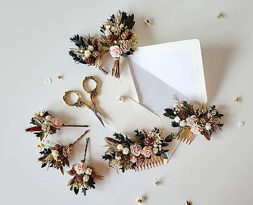 Kvetinový hrebienok "lesný vánok"  - dve veľkosti  (Väčší hrebienok)