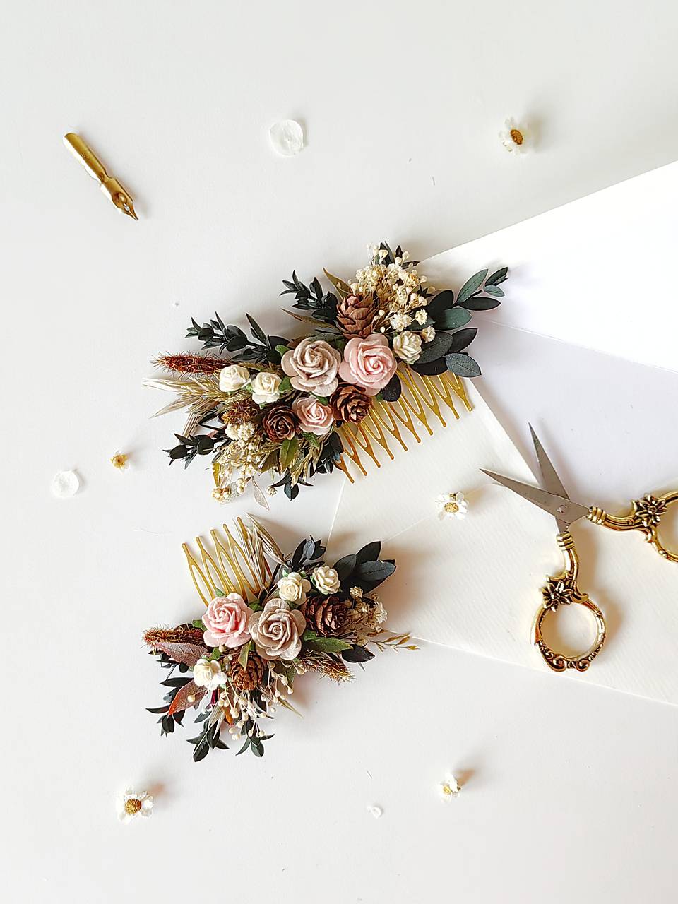 Kvetinový hrebienok "lesný vánok"  - dve veľkosti 