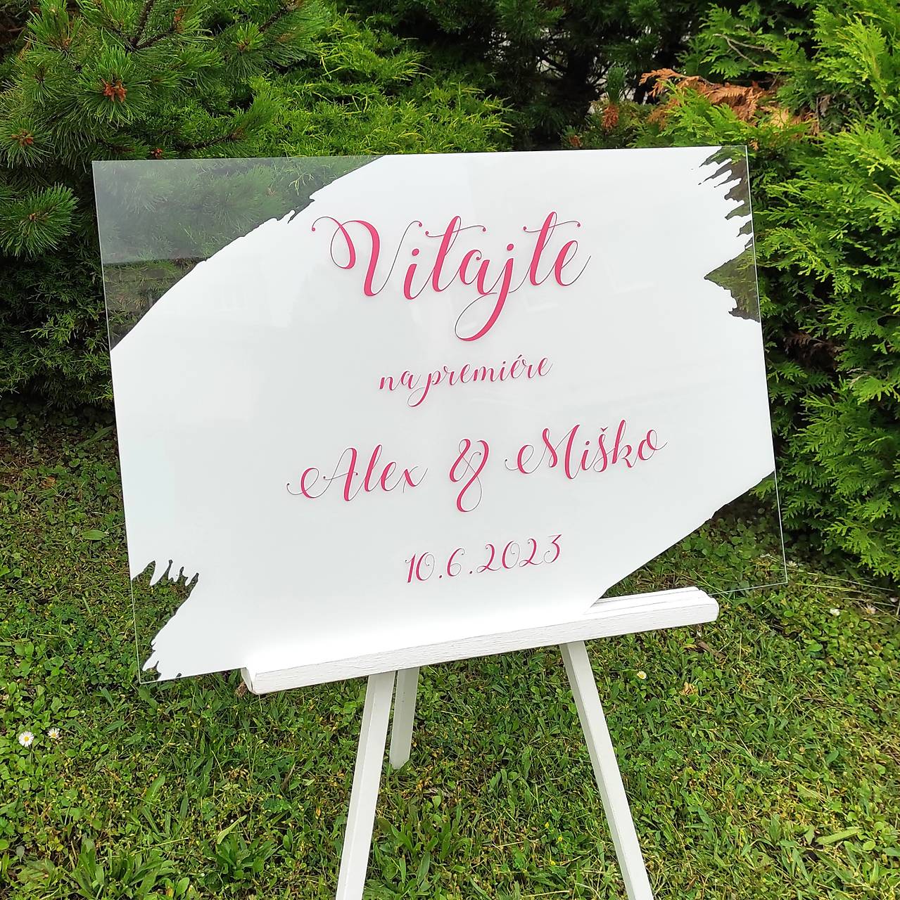 Uvítacia tabuľa, svadba UT021