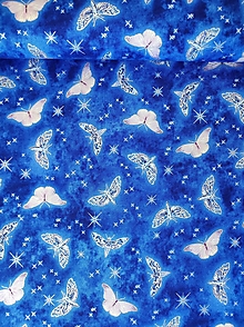 Textil - Bavlnená látka Mystic Moon - Sapphire - 15817995_