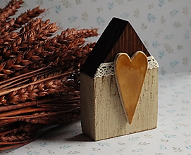 Dekorácie - Malý drevený domček - 15818982_