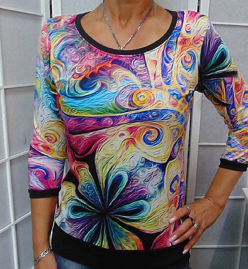  - Tričko abstraktní vzort XS - XXXL (XXL) - 15816780_