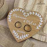 Prstene - Podnos na prstienky Srdiečko - 004 - 15818407_