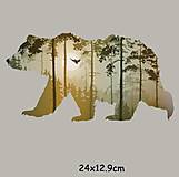 Galantéria - NZ101 M Nažehľovačka medveď / les - 15819270_