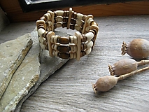 Pánske šperky - Pánsky drevený náramok hrubý pružný - 15819909_