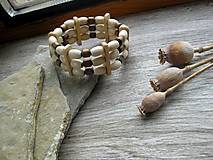 Pánske šperky - Pánsky drevený náramok hrubý pružný - 15819950_