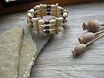 Pánske šperky - Pánsky drevený náramok hrubý pružný - 15819951_