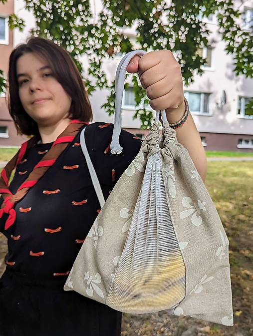 Úžitkový textil - ♻️ Zero waste vrecúško do prírody (na skautské nášivky) - 15819667_