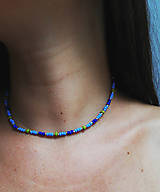 Náhrdelníky - Zeleno-modrý choker - 15819882_