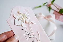Papiernictvo - Narodeninová kartička - zlaté kvety - 15820796_