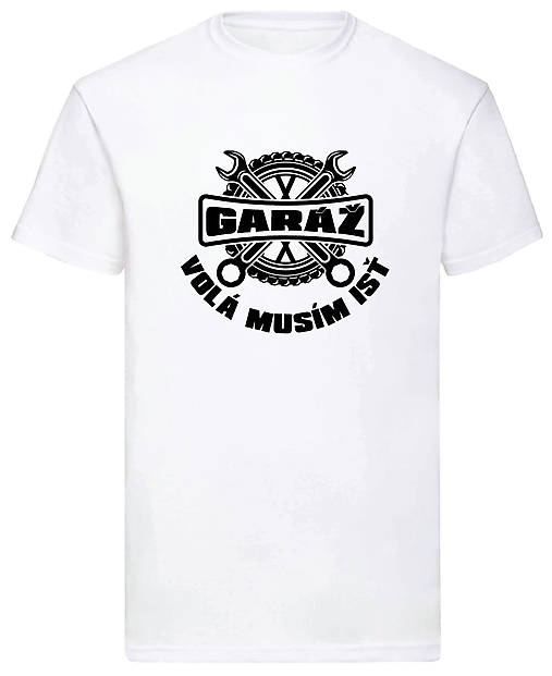 Pánske oblečenie - Garáž volá - automechanik (XL - Biela) - 15821950_
