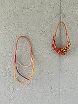 Náhrdelníky - Lanový náhrdelník oranžový - 15820848_