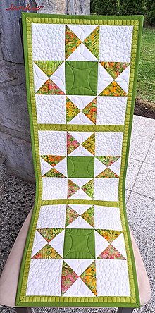 Úžitkový textil - Štóla patchworková (behúň, prestieranie, obrus) - 15822280_