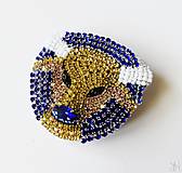 Brošne - Handmade šitá korálková brošňa pre znamenie zverokruhu - býk - 15822988_