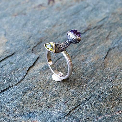 Prstene - Prsteň zo striebra - Kométa - 15823690_