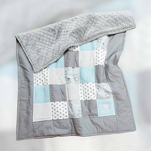 Patchwork deka medvedík