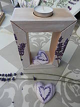Svietidlá - Romantický svícen/svietnik Levandule větší - 15823751_
