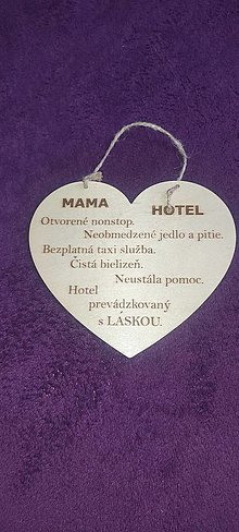 Dekorácie - Blahoželanie k narodeninám  (Mama hotel) - 15824538_