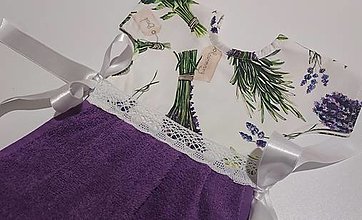 Úžitkový textil - Dekoračný uterák na rúru,,levanduľa a bylinky" - 15824994_