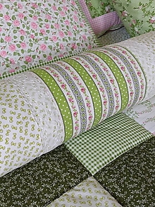Úžitkový textil - Vankúše Zelený vidiek (valec 15*60cm) - 15824885_