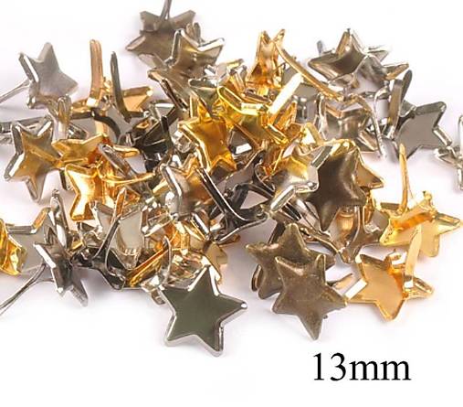 Aplikácia hviezdička 13 mm (Zlatá)
