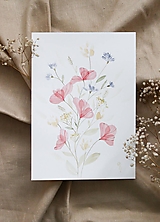 Obrazy - priesvitné kvety-lúka-originál - 15826560_