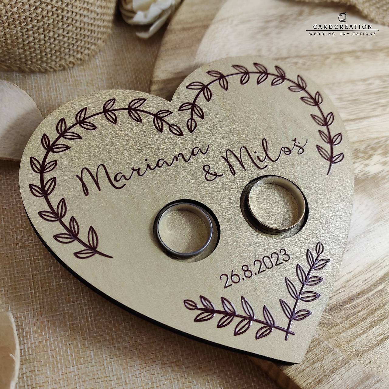 Tanierik na prstienky Srdiečko - 008