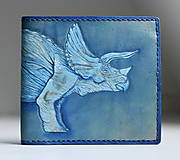 Pánske tašky - Kožená peňaženka s triceratopsom - 15826601_