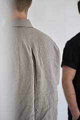 Pánske oblečenie - MICHAL ľanová košeľa STONE - 15828218_