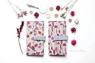 Peňaženky - Ružový herbár - 15827621_