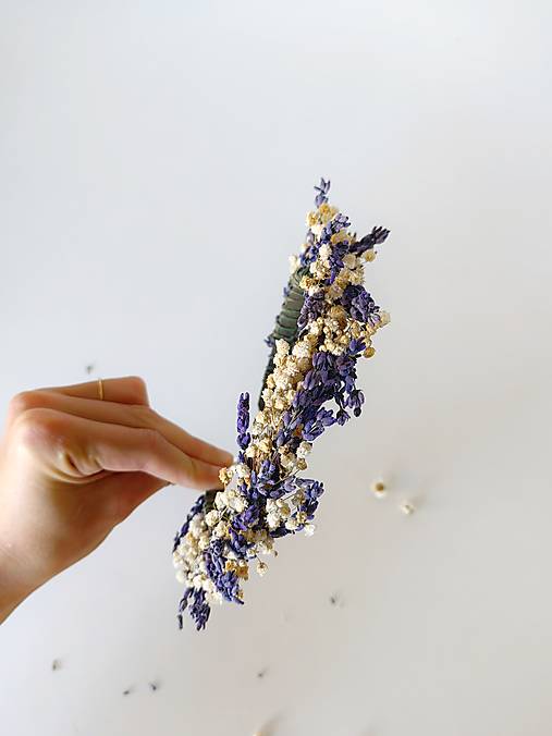 Kvetinová čelenka "svitanie v Provence"